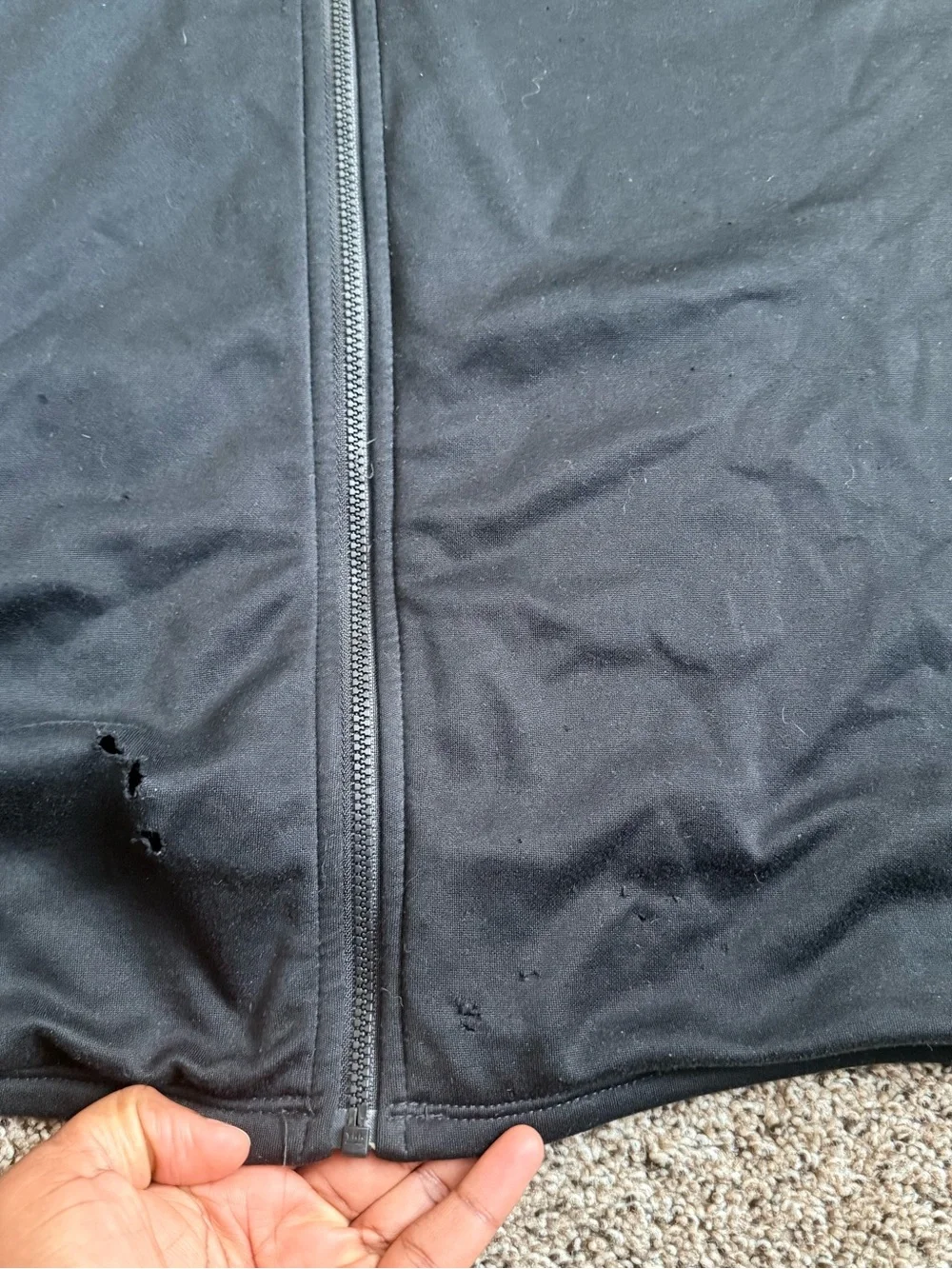The North Face Men's 4XL Black Lightweight Full Zip Soft Shell Jacket- READ DESC